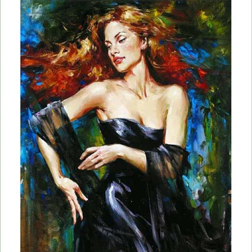 Vintage Print Wall Art Woman